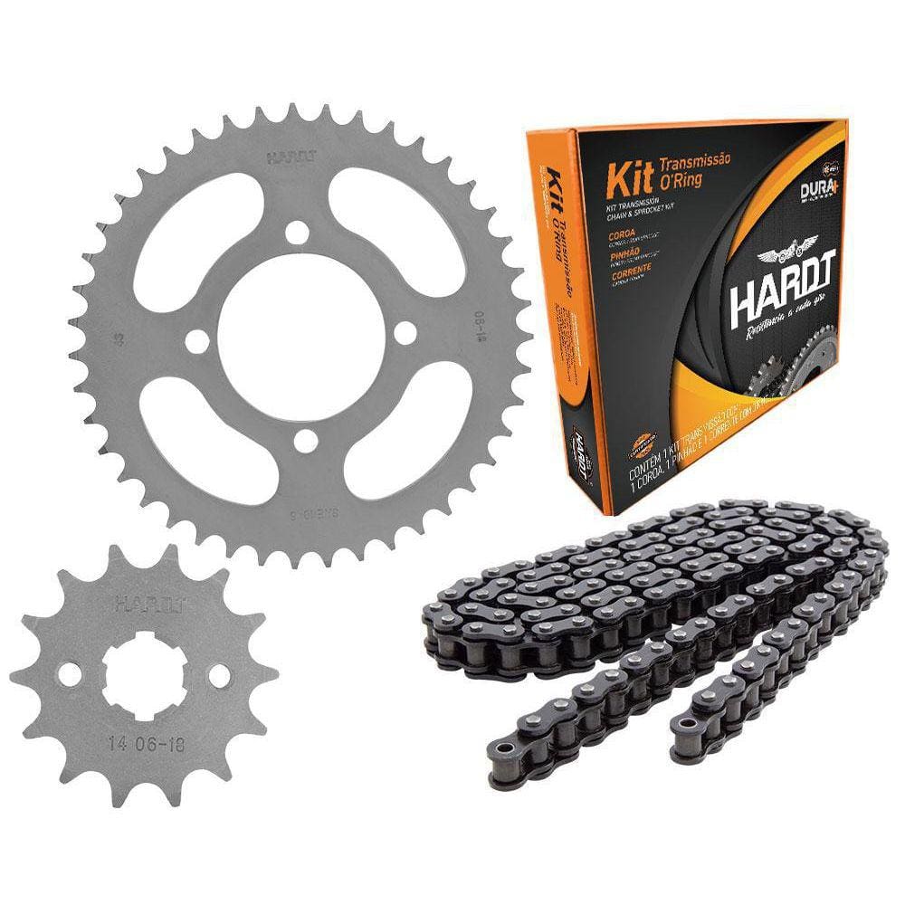 Kit transmissão Hardt Ybr 125 Com Retentor