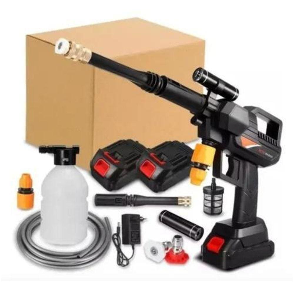 Lavadora Portátil Alta Pressão 1000W 2 Baterias 36V