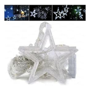 Pisca Pisca Cascata 138 Led Estrela Natal 110V 8 Funções