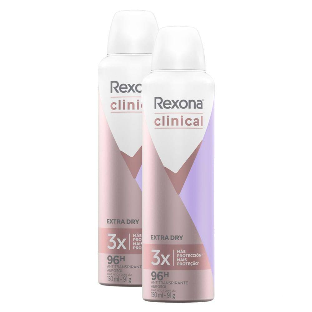 Desodorante Antitranspirante Rexona Clinical Extra Dry 150ml