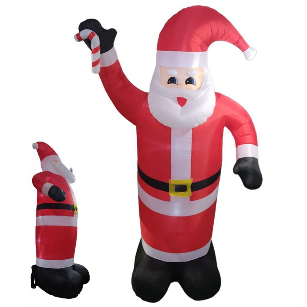 Papai Noel Inflavel Gigante 5 Metros Natal Natalino Loja Decoraçao Shopping Entrada Festas Evento Venda Fim de Ano
