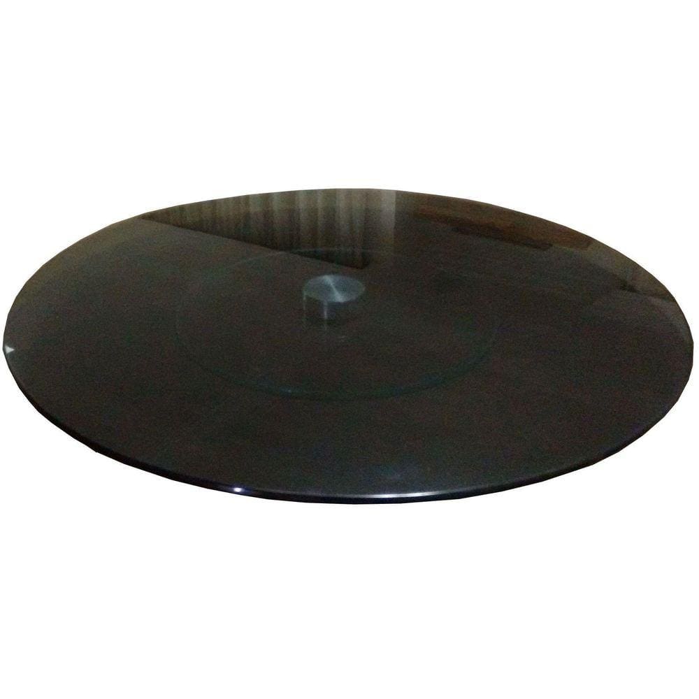 Prato Centro Mesa Giratório Vidro 8Mm Temperado 70Cm Fumê