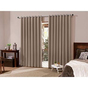 Cortina Blackout de Sala e Quarto Em Tecido 3,00 x 2,50 Bege Admirare