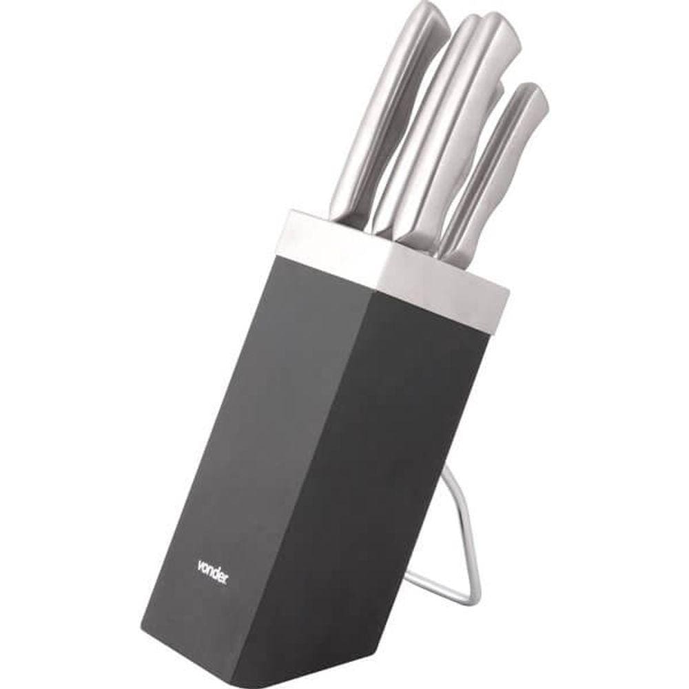 Jogo de facas em aço inox 6 peças vonder