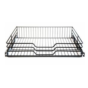 Gaveta Fruteira Preto Mod 600 Com Trilhos 57X11X45Cm