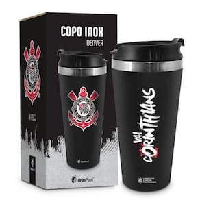 Copo Térmico Emborrachado 450Ml Time Corinthians