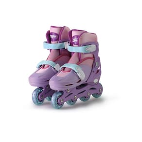 Patins In Line Ajustável Infantil Rosa 30 Ao 33
