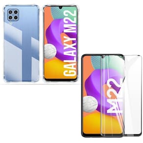 Capa Capinha Samsung M22 + Película De Vidro 3D Blindada
