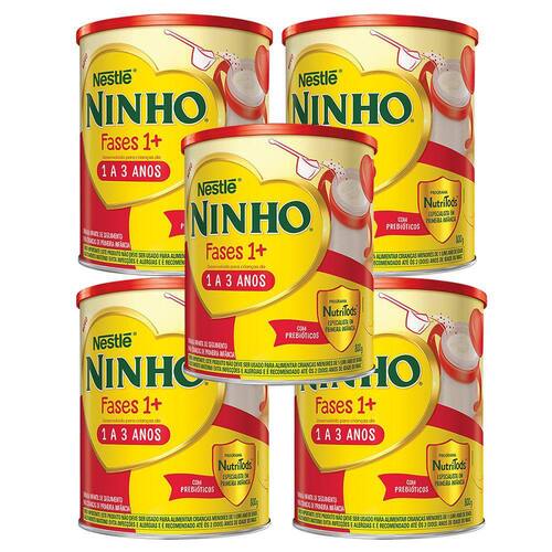 Kit 5X 800g Ninho Fases 1+ Fórmula Infantil