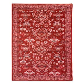 Tapete Sala Classico Oriental 150X200 Cm Tipo Belga Vermelho