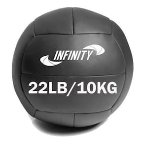 Wall Ball 10 Kg Couro Medicine Funcional Slam Ball