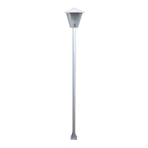 Poste e Luminária colonial Romana de Jardim Branco 200cm