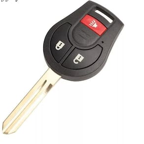Capa Carcaça da Chave Nissan Versa March Tiida Sentra 3 Botões 2011 2012 2013 2014 2015 2016 2017 2018