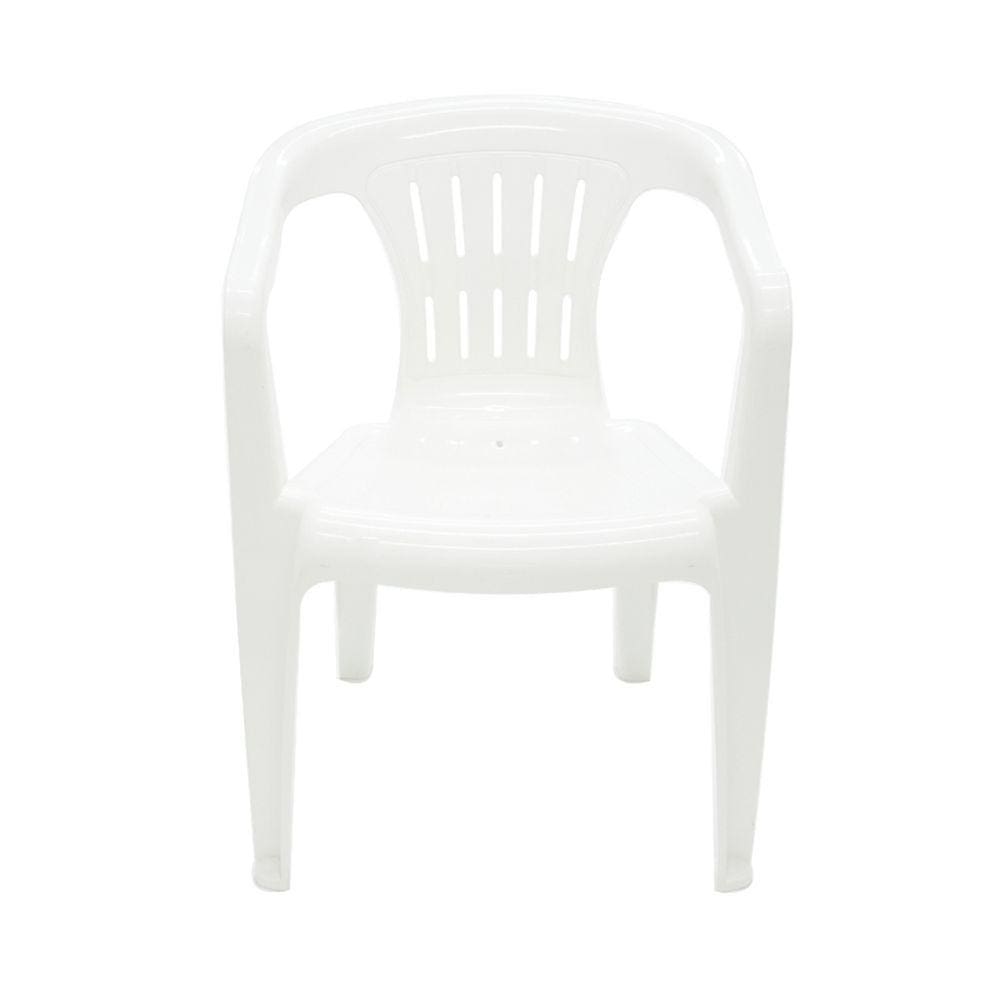 Cadeira Tramontina Plástica Atalaia Com Braços Branca