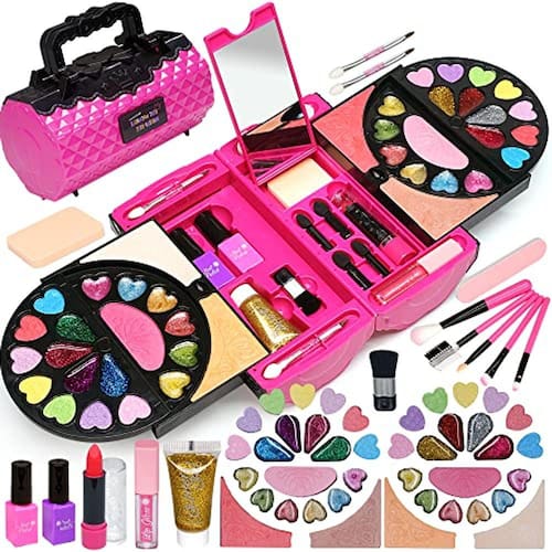 Kit de maquiagem para meninas fingir jogo de maquiagem kit de