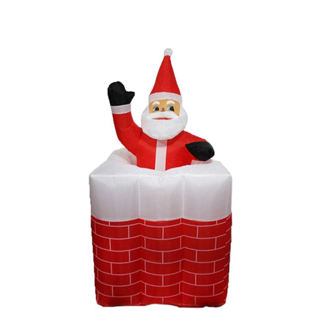 Papai Noel Natal Eletrico Sobe Desce Natalino Inflavel Chamine Animado Decoraçao Evento Festa