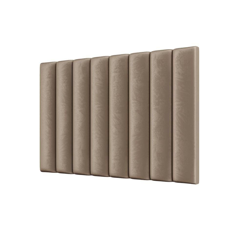 Cabeceira Estofada Suede Para Cama Box Solteiro 0,90 Sophia - Bege - Lojas RPM