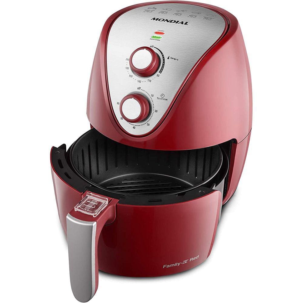 Fritadeira Sem Oleo Air Fryer Mondial 3l Vermelho Black Friday | Vale ...