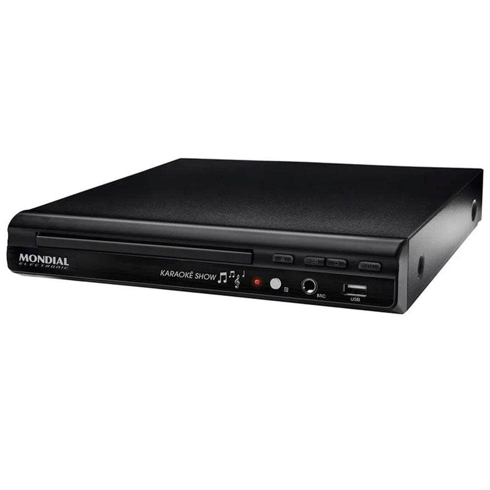 DVD Player Mondial D-15 Com Karaokê, Entrada USB e Ripping