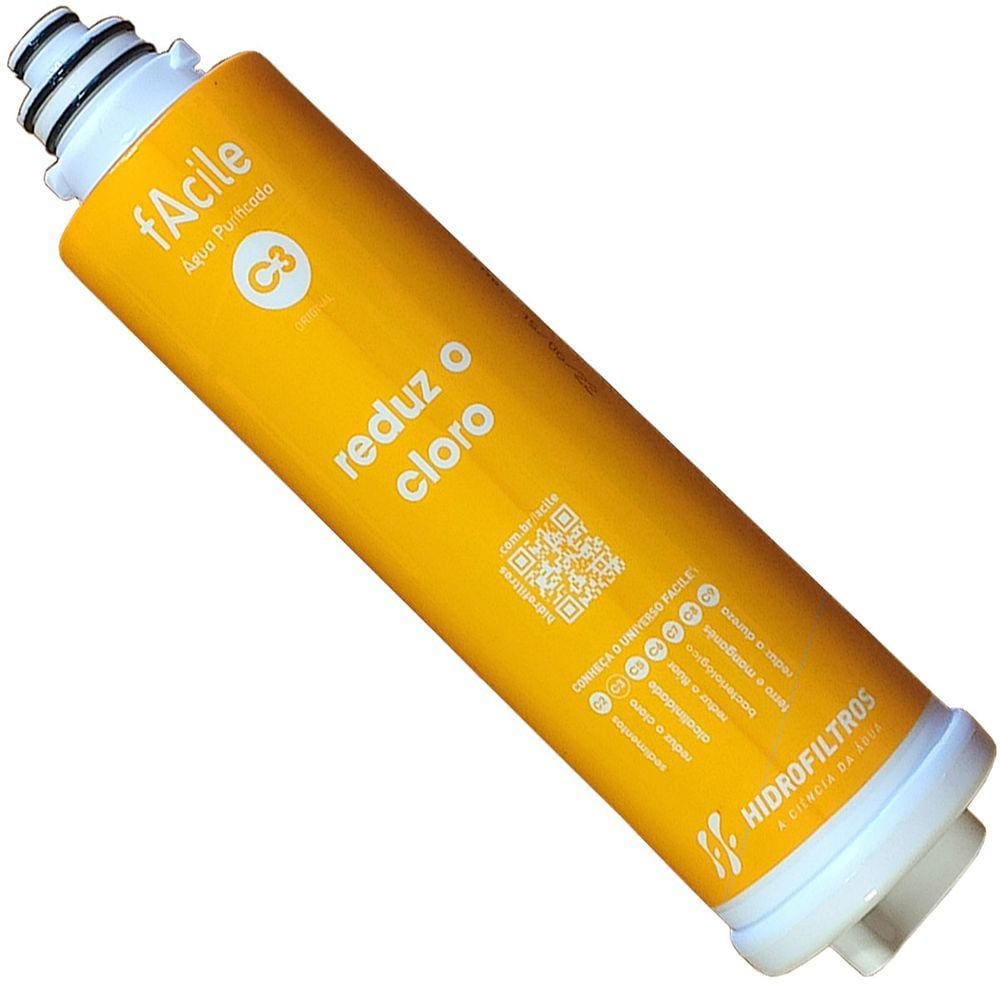 Refil Filtro Facile C3 Purificador De Agua Hidrofiltros