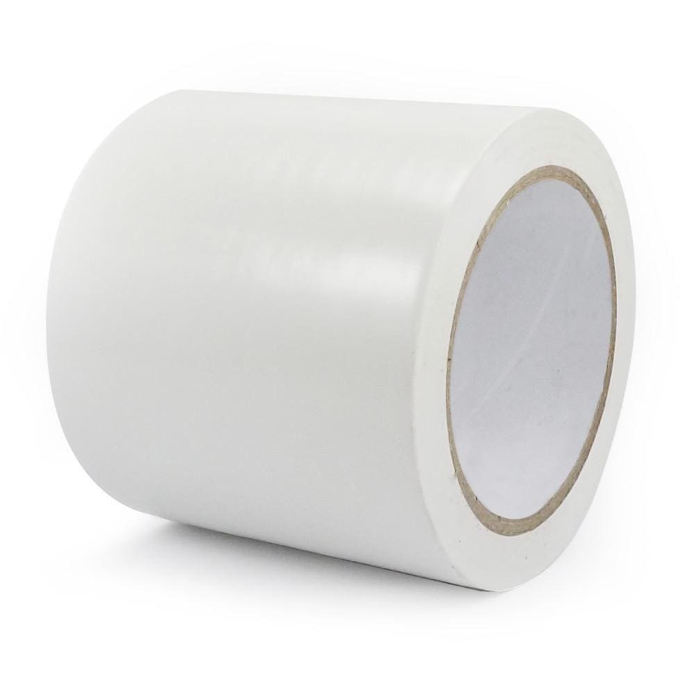 Fita De Demarcação De Solo Branca 100Mm X 30M