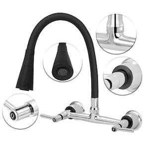 Torneira Misturador Cozinha De Par. Gourmet Duplo Jato 1/4V