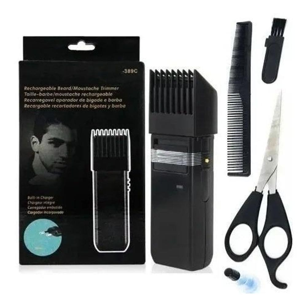 Máquininha Xz389 Barba Cabelo Recarregável Fazer Pézinho