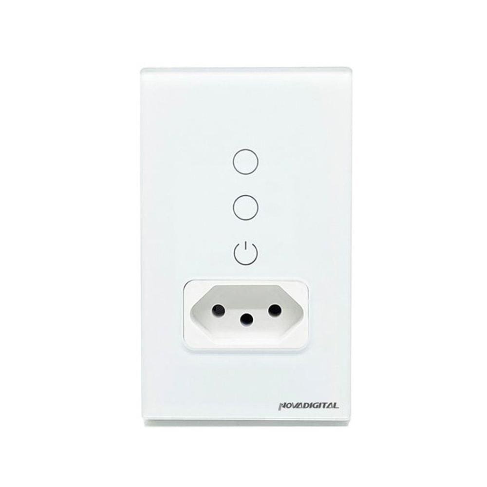 Interruptor Tomada Inteligente Wi-Fi 2 Botões Novadigital
