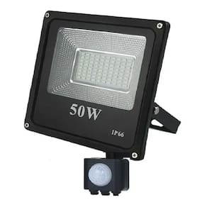 Refletor Led Holofote 50W Com Sensor Presença E Fotocélula