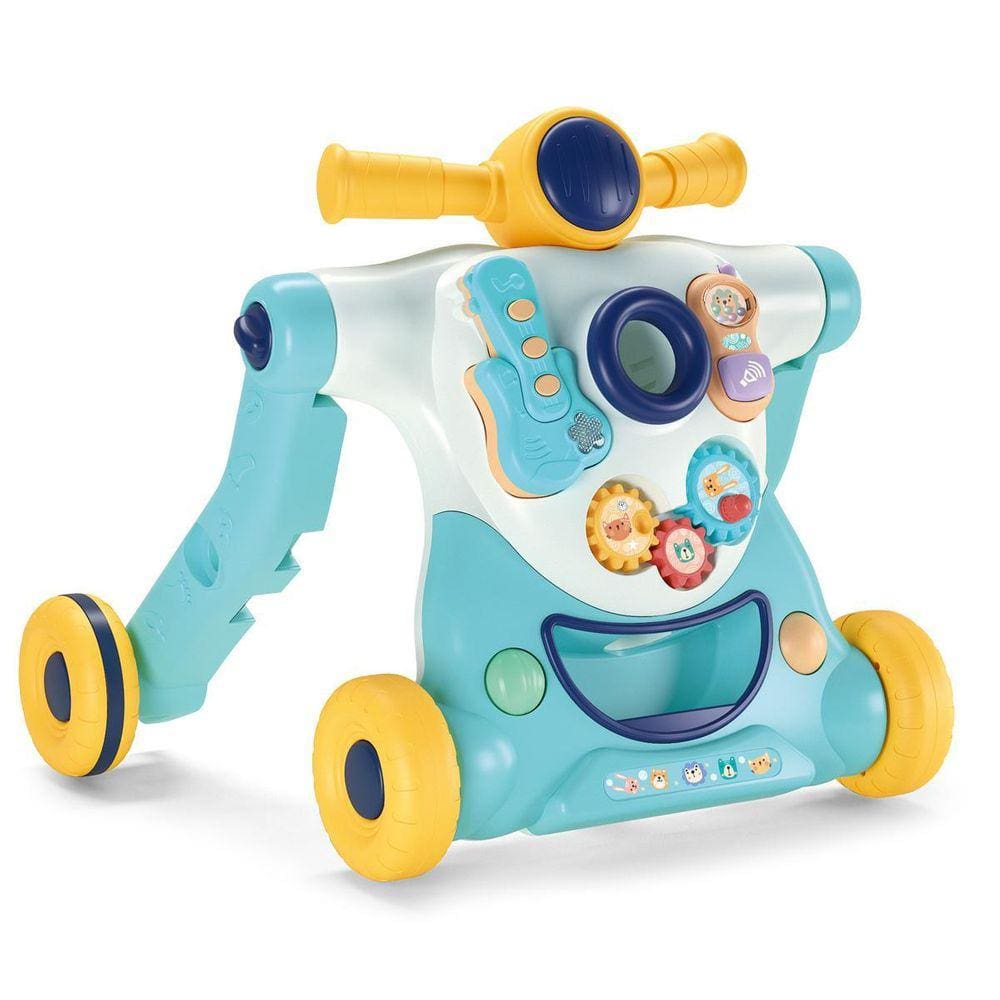 Andador Triciclo E Patinete Infantil Azul Meu Robô Maxibaby