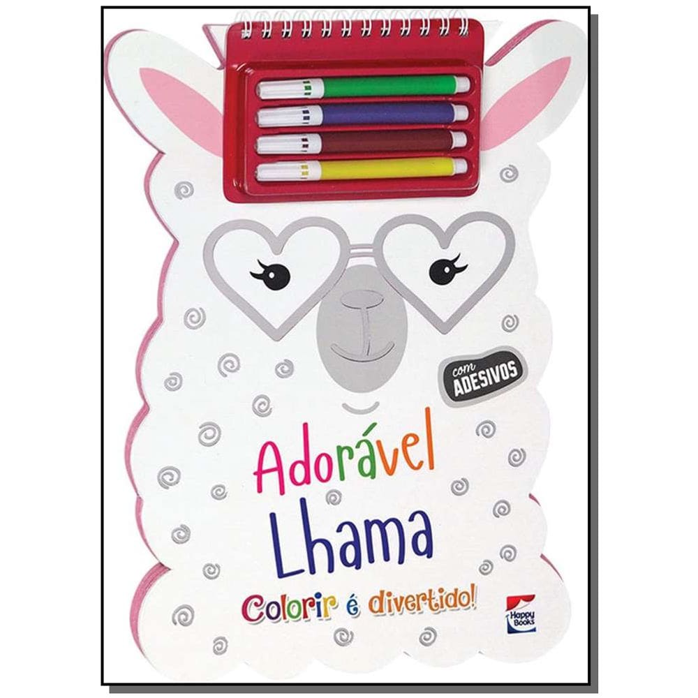 Colorir é Divertido! - Adorável Lhama