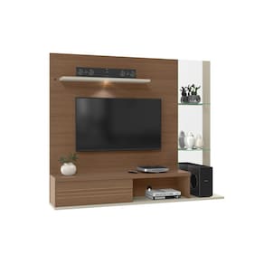 Home Painel Suspenso c/ LED p/ TV 52" Canelato/Off White