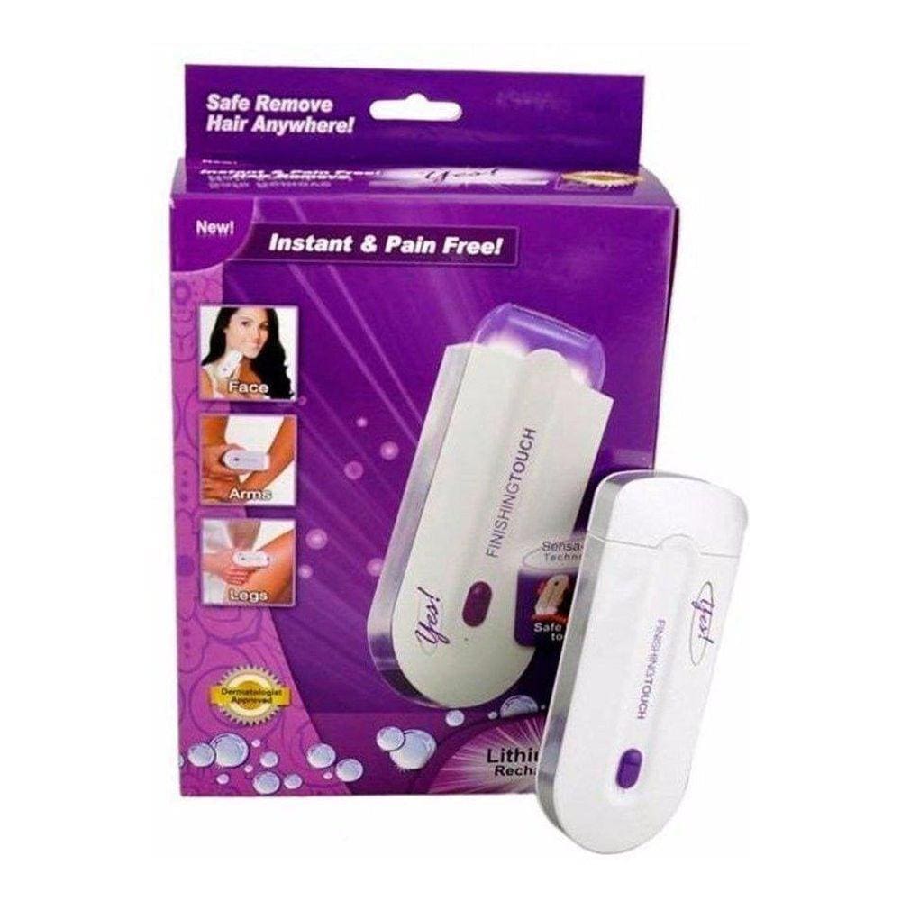 Depilador A Led Touch De Pelôs Facial Finishing Sem Dor 2Em1