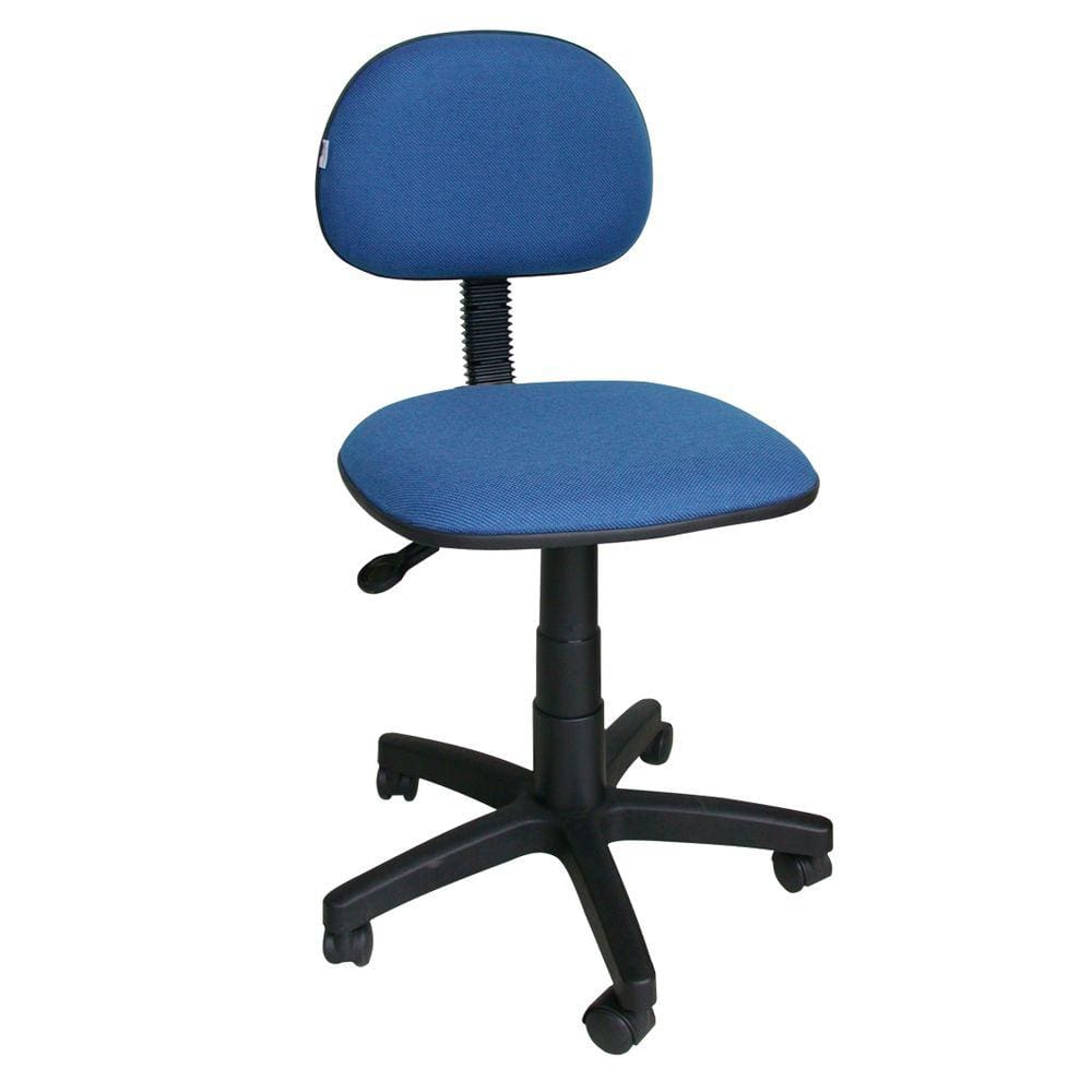 Cadeira Secretária Giratória tecido-Azul.
