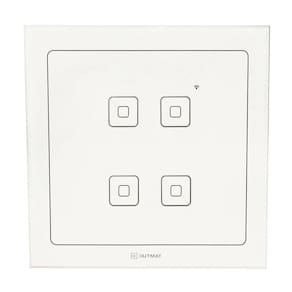 Interruptor Inteligente Outmat Touch Wi-Fi 4X4 Branco Alexa