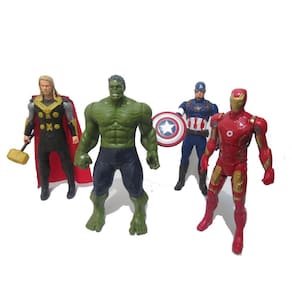 Kit Os Vingadores 4 Bonecos 30cm Musical Avergens