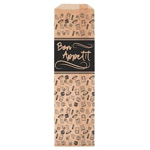 Saquinho De Papel Porta Talher Kraft 500 Unidades