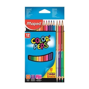 Lápis De Cor Color`Peps Classic 12 Cores + 3 Lápis Duo