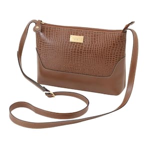 Bolsa De Couro Legítimo Transversal Feminina Mariart 2194