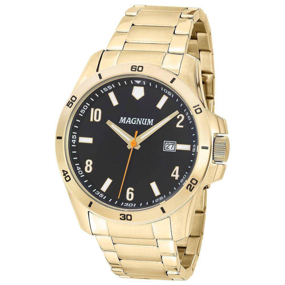 Relógio Magnum Masculino Ref: Ma33059a Casual Dourado