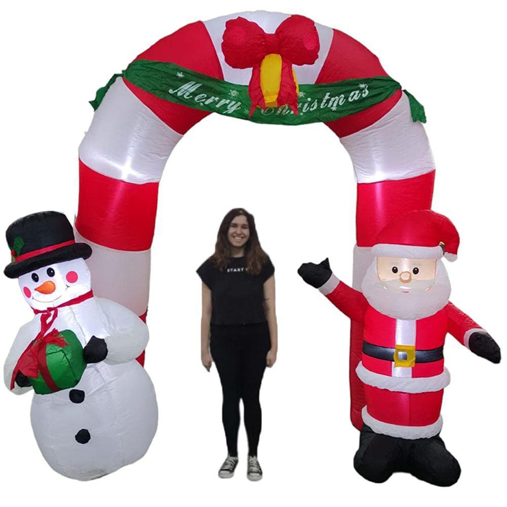 Arco Natalino Inflavel Natal Grande 2 Metros Decoraçao Casa Loja Porta Entrada Shopping Restaurante Comemoraçao Festa Evento Festa