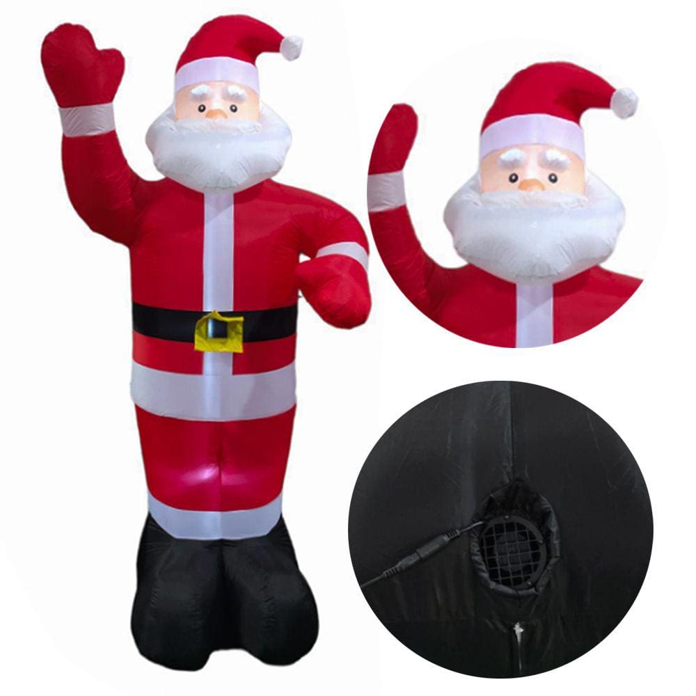 Papai Noel Inflavel Natalino Natal Gigante 3 Metros Decoraçao Loja Casa Shopping Festa Evento Fim De Ano Merry Christimas