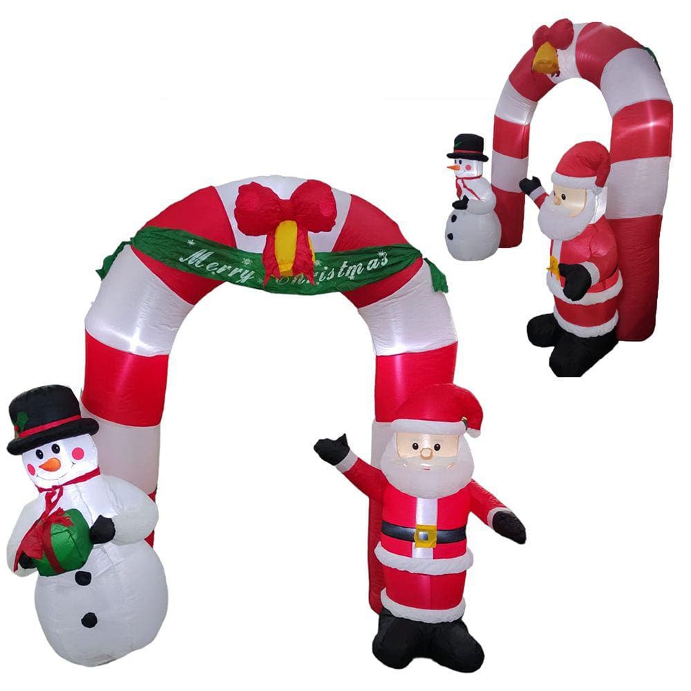 Arco Inflavel Natalino Portal Natal 2 Metros Porta Entrada Passagem Casa Loja Shopping Decoraçao Evento Comemoraçao Fim de Ano Merry Christimas