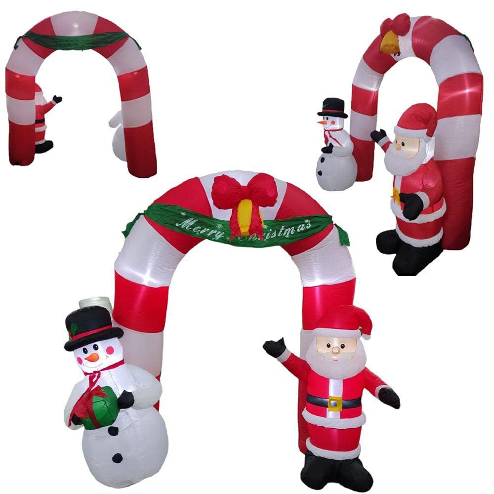 Arco Inflavel Enfeite Natal Natalino 2 Metros Decoraçao Casa Loja Shopping Comemoraçao Evento Festa Merry Christimas