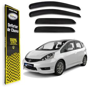 Calha de Chuva Defletor Honda Fit 2008 2009 2010 2011 a 2014