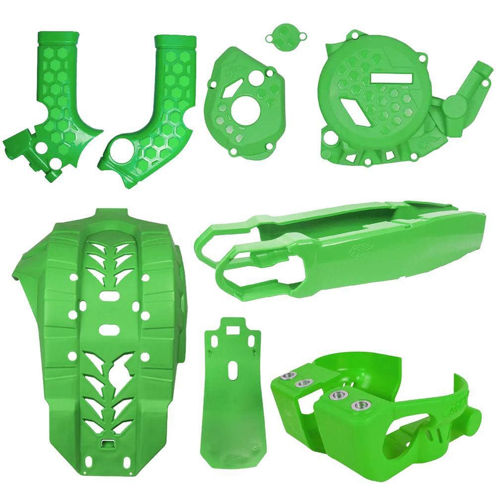 Kit Protetores De Motor Quadro Tampas Motor Balança Bengala Amx Kxf 250 Kx 250 X/Xc