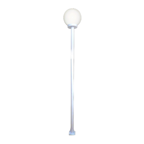 Poste e Luminária colonial Globo G de Jardim Branco 150cm