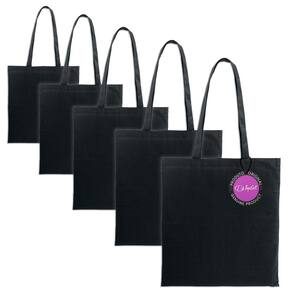 Kit 5x Sacola Ecobag em Algodão Reciclado e Poliéster Breeze TopGet