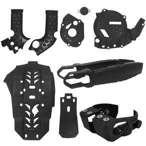 Kit Protetores De Motor Quadro Tampas Motor Balança Bengala Amx Kxf 250 Kx 250 X/Xc