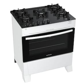 Fogão 5 Bocas Atlas Monaco Top Glass Branco